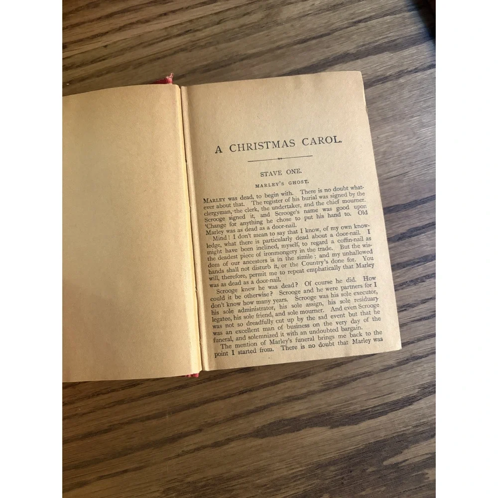 Rare Antique 1854 Charles Dickens Christmas Stories T Nelson & Sons Hardcover